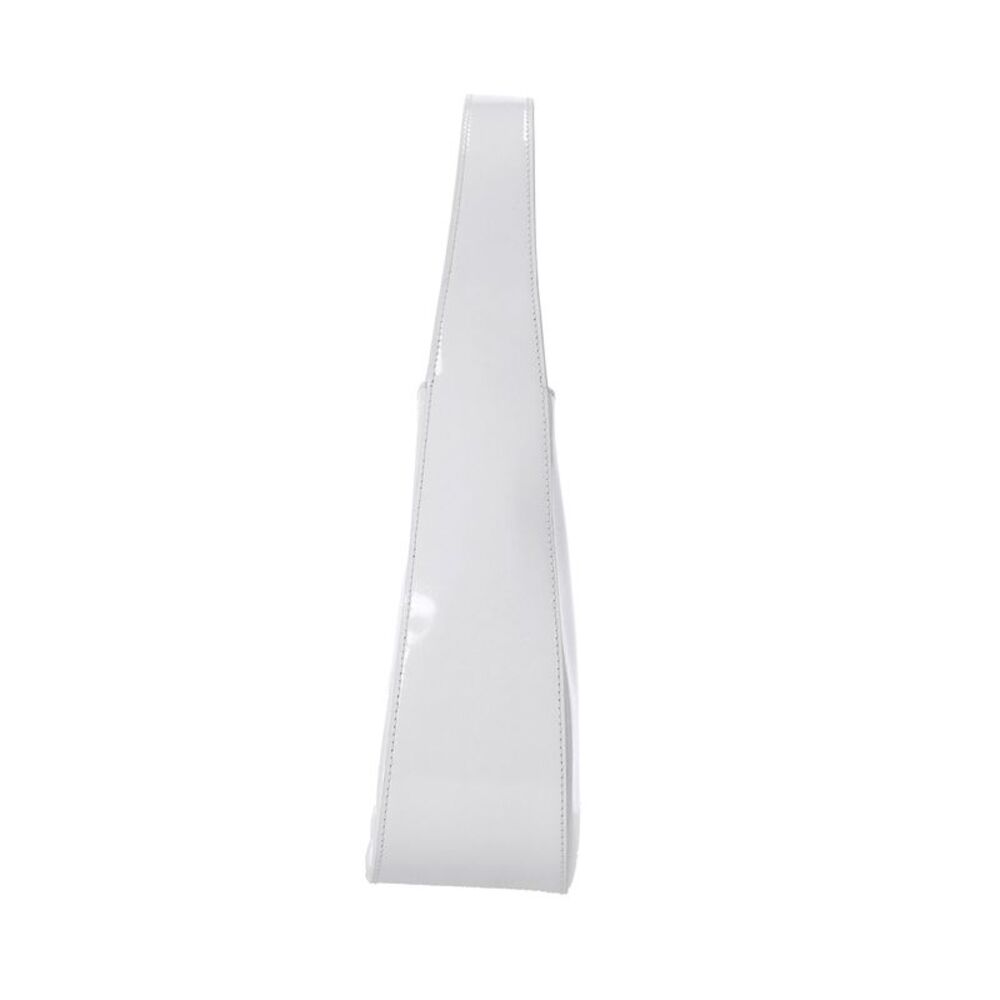 Khaite Ada Hobo Tote Bag In White Patent Leather - Picture 3 of 6
